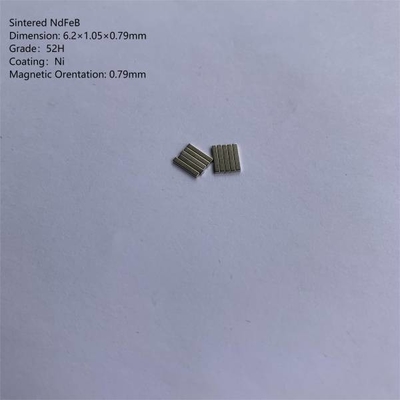 6.2×1.05×0.79 N42 sinterte NdFeB-Magnet-Neodym-Eisen Boride-Magneten